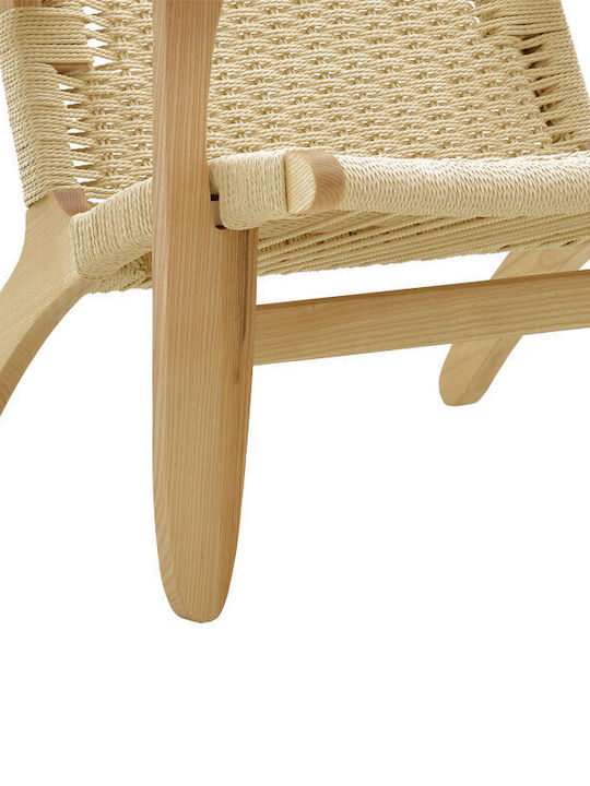 Outdoor Armchair Wooden Chiara Natural 70x68x75cm