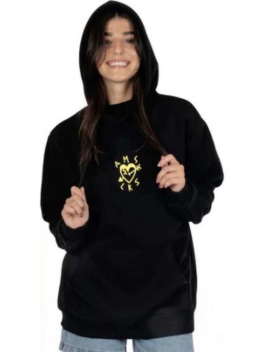 Sweatshirt with Hood Black