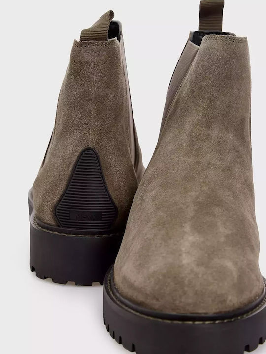 Suede Μπεζ Ανδρικά Μποτάκια