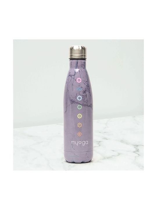 Myga Myga Chakra Αθλητικό Παγούρι 500ml Μωβ