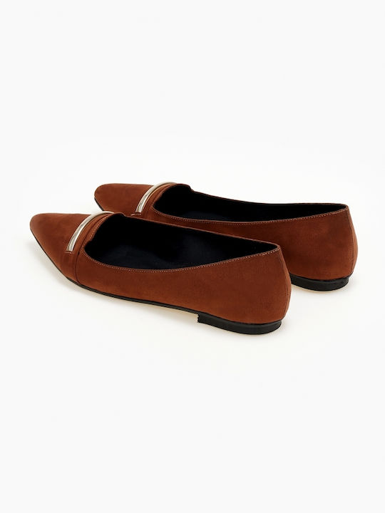 Issue Fashion Women's Loafers in Tabac Brown Color