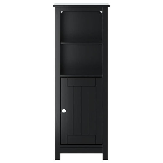 vidaXL Στήλη Μπάνιου Τοίχου Μ40xΒ34xΥ110cm Μαύρη