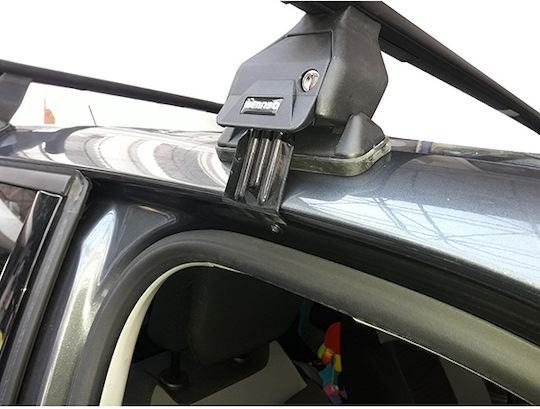 Menabo (with Roof Rack Legs and Lock) Black