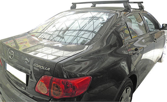 Menabo Autodachträger Stahl für Toyota Korolla 2007-2013 mit Dachträgerfüßen Silber