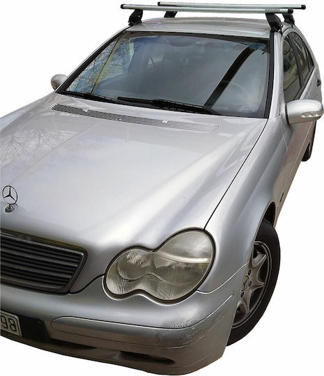 Menabo Таванни Стелки За Автомобил От Алуминий За Mercedes-Benz C Class 4D Комплект С Крака Сребрист МП.МW203.05
