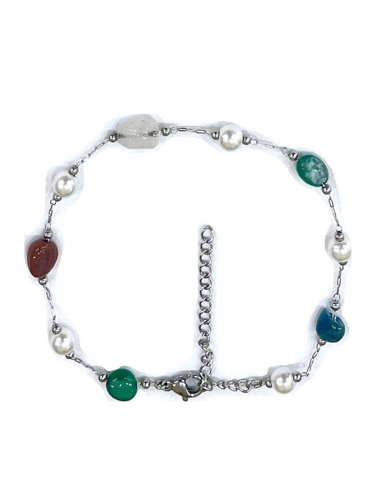 Tatu Moyo Fußarmband aus Stahl