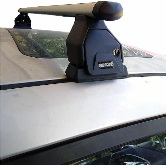 Menabo Aluminum Car Roof Bars for Kia Ceed 3D Set with Roof Rack Legs Silver