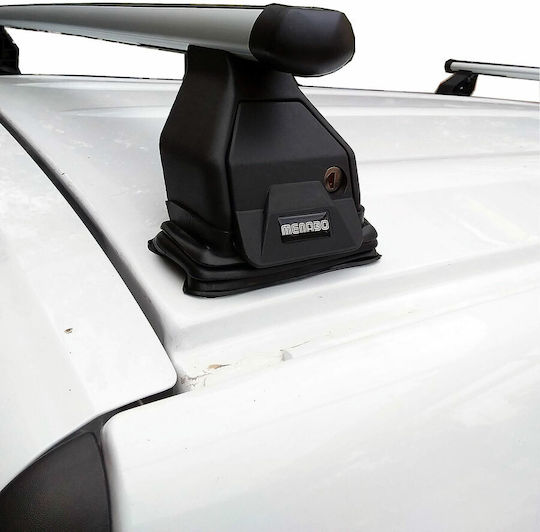 Menabo Μπάρες Οροφής Αλουμινίου για Mercedes-Benz Citan (Σετ με πόδια) Ασημί