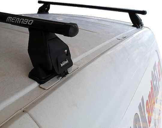 Menabo Car Roof Bars Steel for Citroen Berlingo 1996-2010 Set with Roof Rack Legs Silver