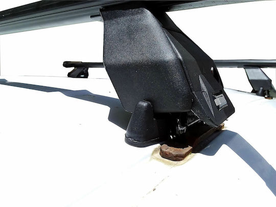 Menabo Steel Car Roof Bars for Opel Combo 2001-2011 Set with Roof Rack Legs Silver M.POCOMBO.04