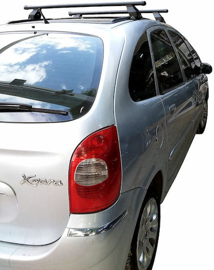 Menabo Μπάρες Οροφής Ατσάλινες για Citroen Xsara Picasso (Σετ με πόδια) Ασημί