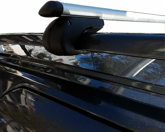 Menabo Μπάρες Οροφής Αλουμινίου για Ford Tourneo Courier (Σετ με πόδια) Ασημί