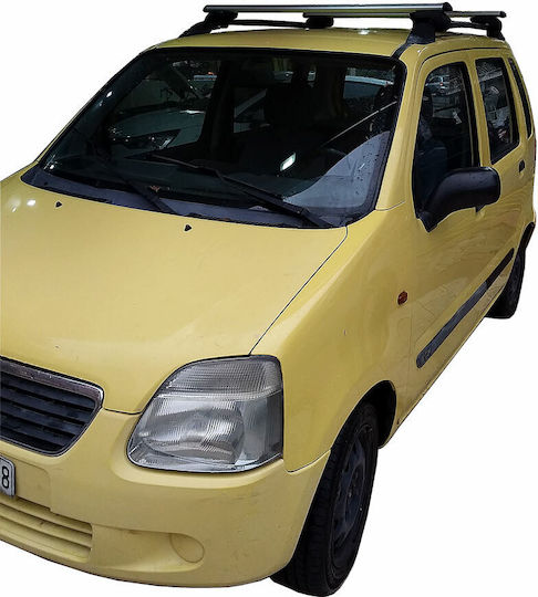 Menabo für Suzuki Wagon R+ (mit Dachträgerfüßen) Silber