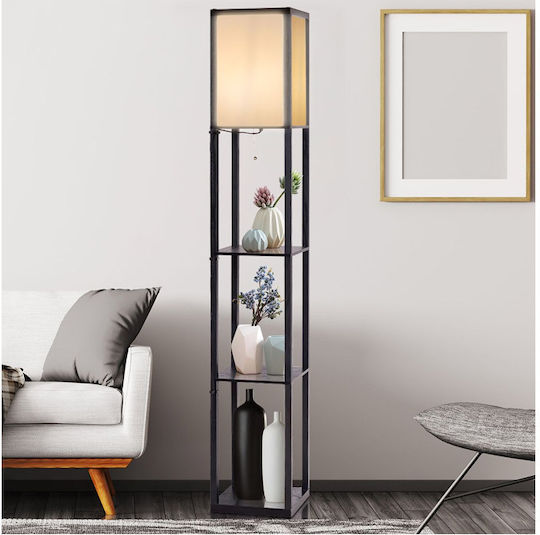 Costway Φωτιστικό Δαπέδου Υ160εκ. Μαύρο