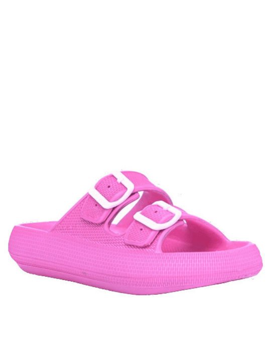 Save Your Feet Women's Flat Sandals Anatomic in Fuchsia Color