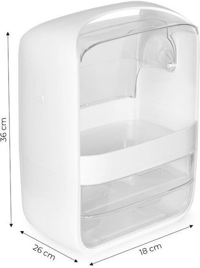 Modernhome Modernhome Cosmetics Organizer with 2 Transparent Drawers 36x26x18cm