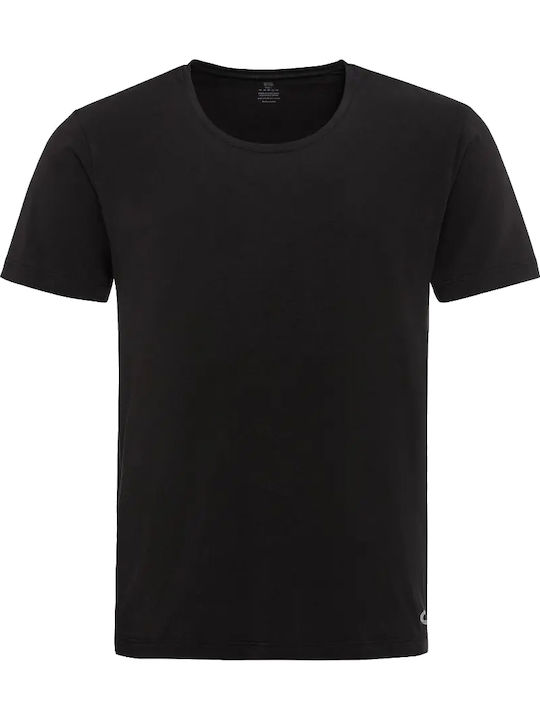 Herren Unterhemden BLACK 2Packung