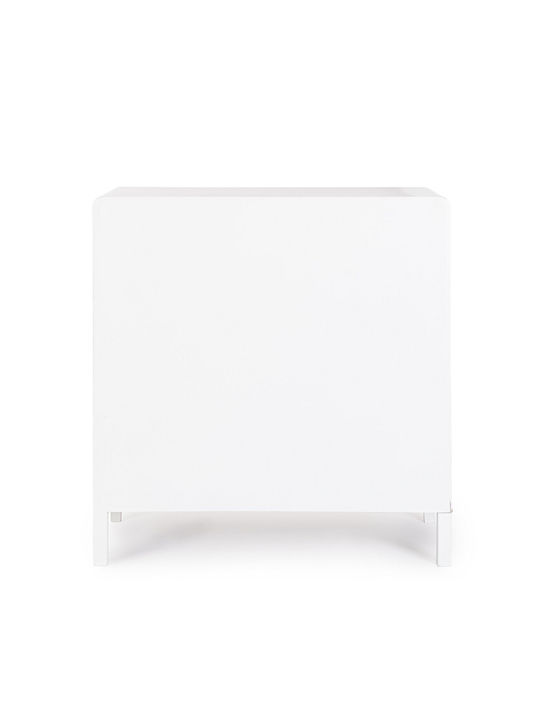 Συρταριέρα Креватокамарас Дървена Charley с 3 чекмеджета White / Natural 80x40x82бр