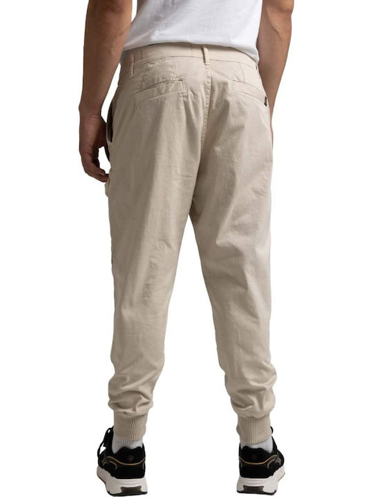 Παντελόνι Cargo Ελαστικό σε Loose Εφαρμογή Off White
