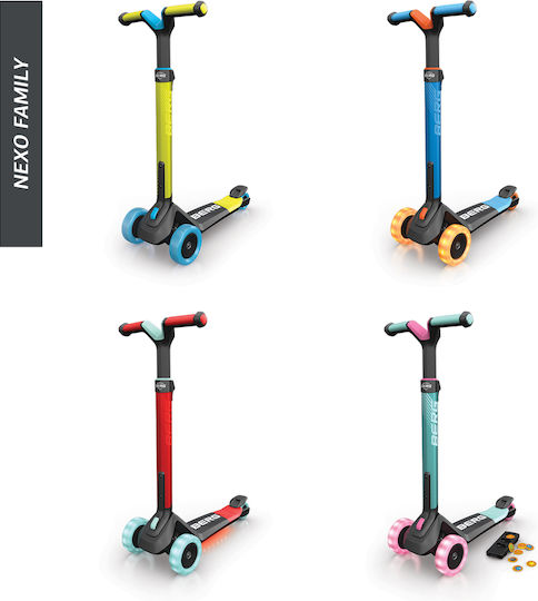 Berg Toys Scuter Copii Pliabil Nexo Led Magnet 3 Roți Pentru 2+ Ani Albastru