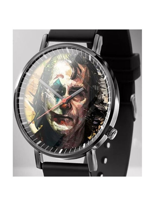 Super Kids Analog Watch with Rubber/Plastic Strap Black