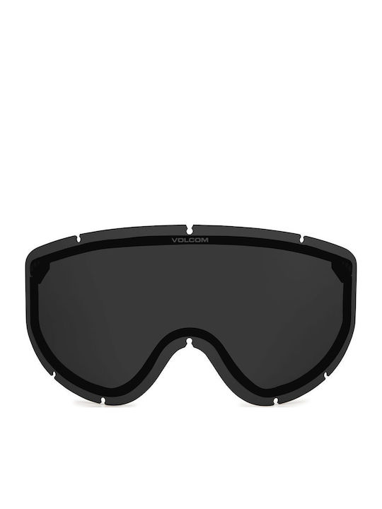 Volcom Footprints Μάσκα Σκι & Snowboard Ενηλίκων Λευκή με Φακό Φιμέ σε Γκρι Χρώμα