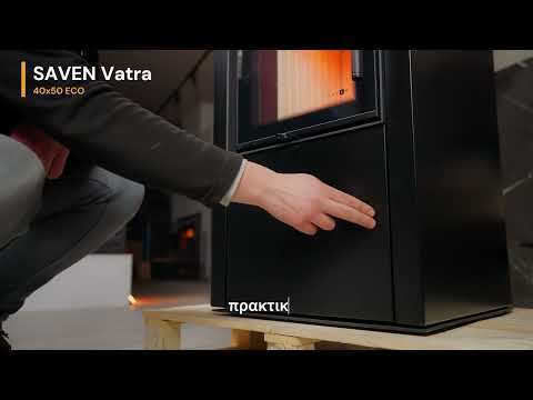 Saven Vatra XL Keramik Holzofen 8.4kW Schwarz