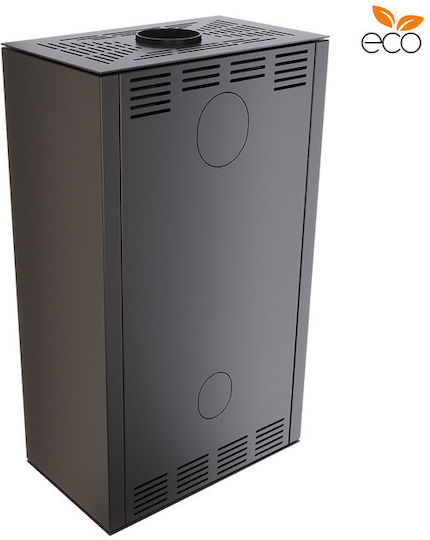 Saven Vatra XXL Κεραμική Ξυλόσομπα 10.2kW Black