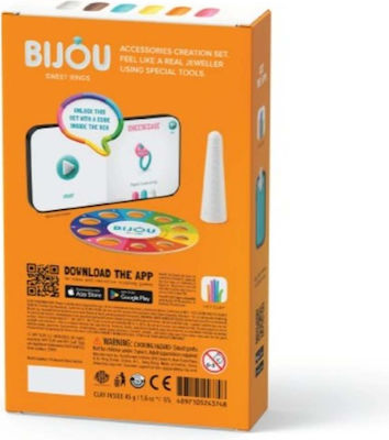 Hey Clay Bijou - Sweet Rings Pentru Copii Argilă Chitare electrice Multicolorς 275gr