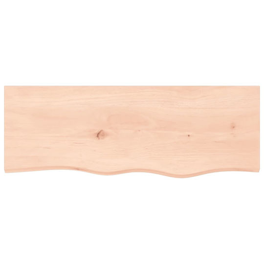 vidaXL Countertop without Sink L80xW30xH6cm Raw solid wood