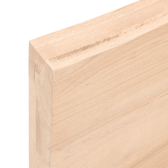 vidaXL Countertop without Sink L80xW50xH6cm Raw solid wood
