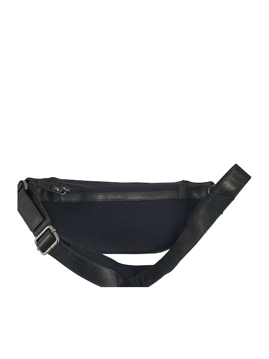 Leather Waist Bag Black