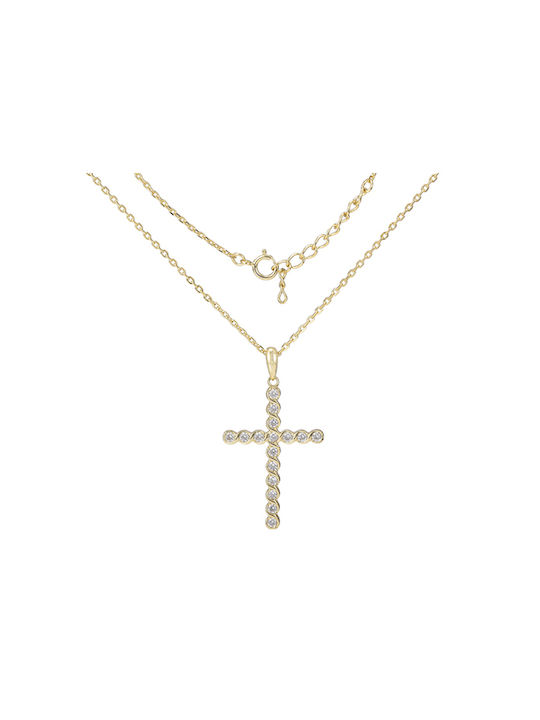 Prince Silvero Women's Cross from Silver with Chain