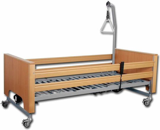 Tecfor Care Ecofit Electric Poliedru Pat de spital cu Bara laterală / Saltea / Postat pe / Roți / Frâne