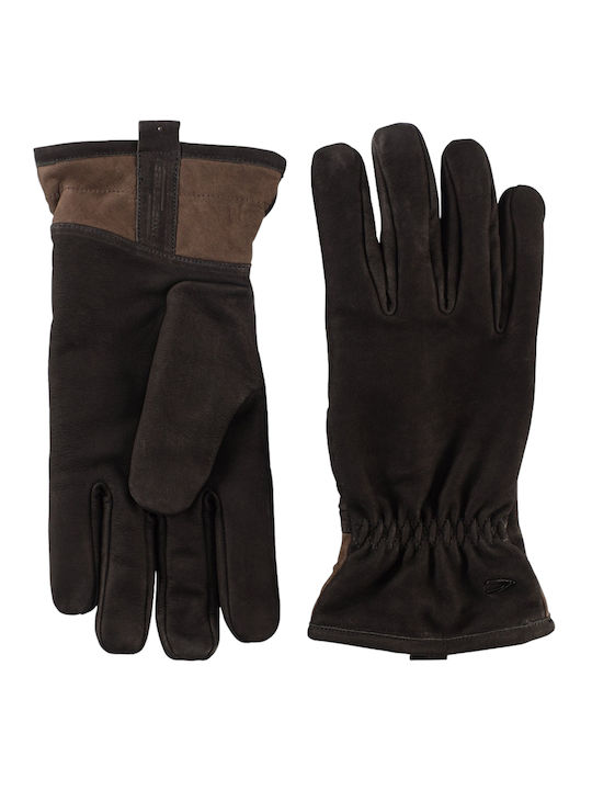 Camel Active Men's Leather Gloves Black