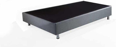 Aria Box Bed Base Single Gray 90x200x35cm