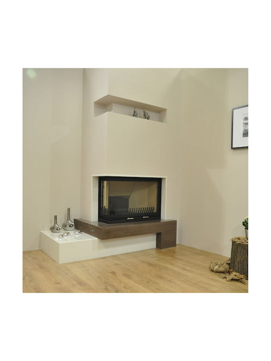 Lazaru Kit Ενεργειακό Τζάκι Ξύλου Αερόθερμο 24kW με Συρόμενες Πόρτες Κλειστού Δοχείου
