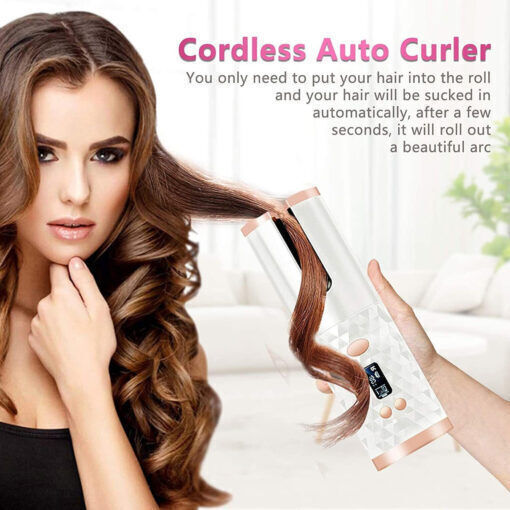Wireless Hair Curling Iron for Curls 501-6 White