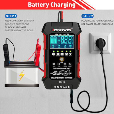 Konnwei RC10 Analoge Batterietester