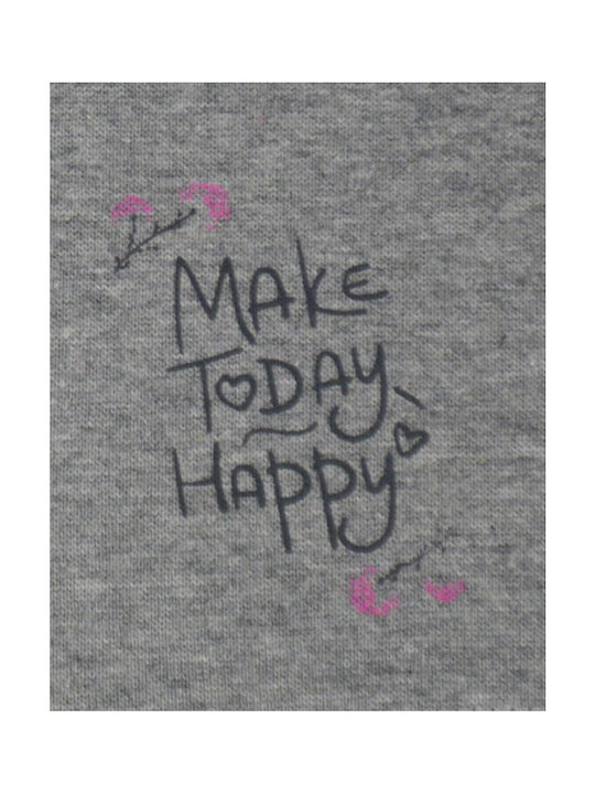Make Today Happy Kids Beanie Knitted Fuchsia