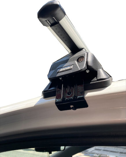 Menabo Autodachträger Aluminium für Toyota Corolla 2018+ mit Dachträgerfüßen Silber
