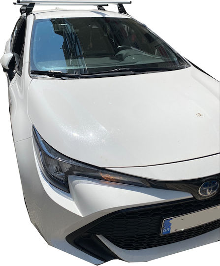 Menabo Autodachträger Aluminium für Toyota Corolla 2018+ mit Dachträgerfüßen Silber