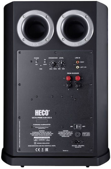 Heco Victa Elite D134808 Αυτοενισχυόμενο Subwoofer με Ηχείο 10" 100W Μαύρο