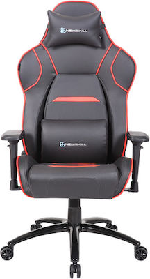 Newskill Valkyr Artificial Leather Gaming Chair with Adjustable Arms Black / Red