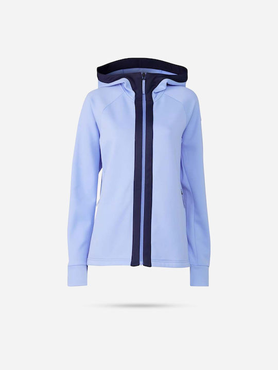 8848 Altitude Women's Cardigan with Zipper Hortensia Blue