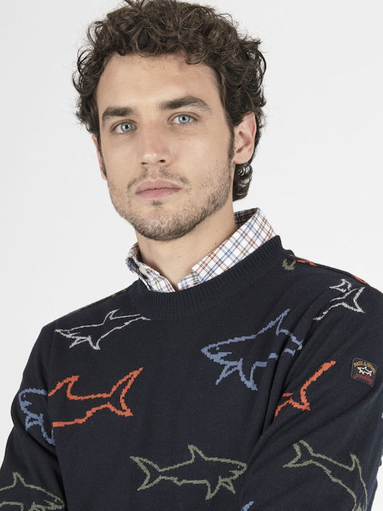 Paul & Shark Men's Long Sleeve Sweater Navy Blue