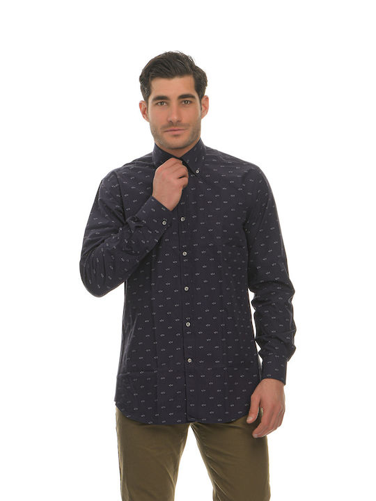 Paul & Shark Men's Shirt Long Sleeve Dark Blue