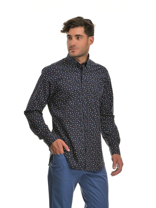 Paul & Shark Men's Shirt Long Sleeve Dark Blue