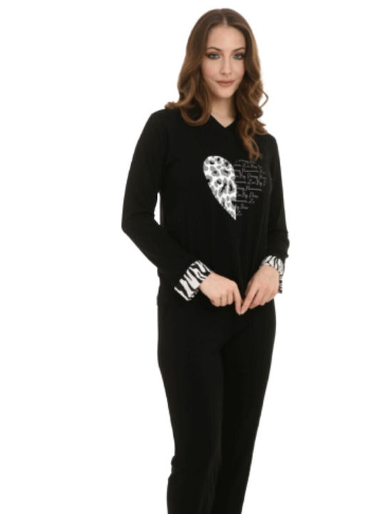 Zen Intimates De iarnă Pantaloni Pijamale pentru Femei Black