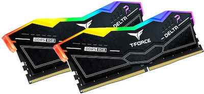 TeamGroup Delta RGB 32GB DDR5 RAM με 2 Modules (2x16GB) και Ταχύτητα 8000 για Desktop